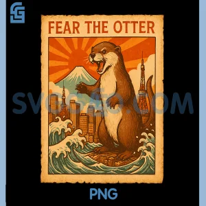 Fear The Otter PNG, Funny Otter in Tokyo PNG