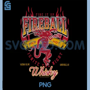 Fireball Cinnamon PNG, Whisky Athletic Style Logo PNG