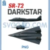 SR-72 Blackbird PNG, Fun American Military Aviation PNG
