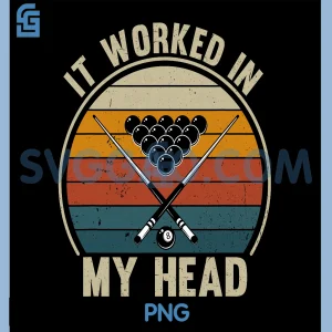 Funny Billiard Lover PNG, Billiards Player Vintage Snooker PNG