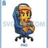 Funny Gamer Pizza Gaming PNG, Video Game Enthusiast PNG
