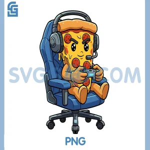 Funny Gamer Pizza Gaming PNG, Video Game Enthusiast PNG