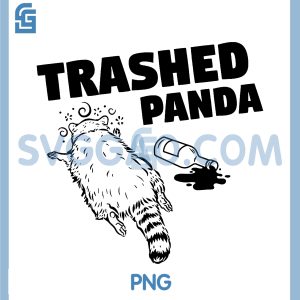Trashed Panda PNG, Racoon Gets Drunk PNG