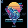 Poison Dart Frog PNG, Lover Animal Retro PNG