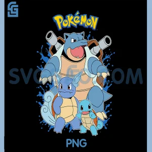 Pokémon Squirtle Evolution PNG, Pokemon Anime PNG