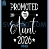 Promoted To Aunt 2026 PNG, Auntie Pregnancy Announcement PNG