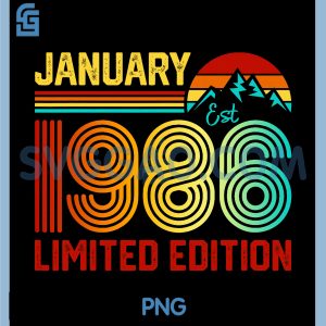 January 1986 Limited Edition PNG, 40-Year-Old 40th Birthday PNG