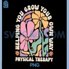Physical Therapy Boho PNG, Flowers Pediatric PT Graduation PNG