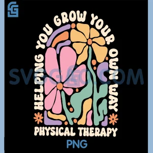 Physical Therapy Boho PNG, Flowers Pediatric PT Graduation PNG