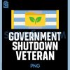 Government Shutdown Veteran PNG, Retro Vintage PNG