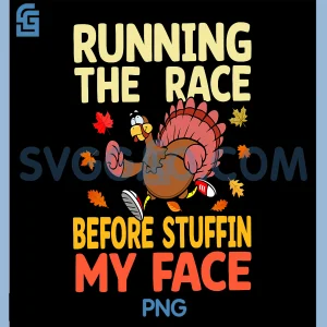 Running The Race Before Stuffing My Face PNG, Turkey Trot Running PNG