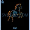 Sparkle Snow Horses My 2026 PNG, Year of The Horse Chinese PNG