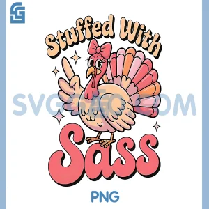Stuffed with Sass PNG, Turkey Thanksgiving PNG