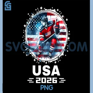 USA Team 2026 Hockey PNG, American Flag Hockey PNG