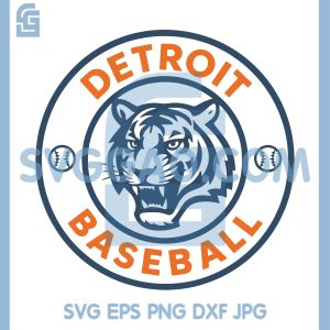 Detroit Baseball Lion SVG, Sports Logo SVG