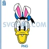 Essentials Disney Donald Duck PNG, Spring Easter Bunny Ears PNG