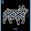 Aztec Show Pig PNG, Livestock Pig PNG, Breeder Stock Show Mom Pig PNG