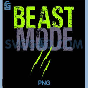 Beast Activated Mode On PNG, Funny Fitness Workout Gym Motivation PNG