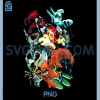 Ben 10 Colorful Alien PNG, Poses Collage Cartoon PNG