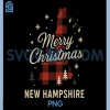 Merry Christmas New Hampshire Plaid PNG, Buffalo Check State Art PNG 2 Merry Christmas New Hampshire Plaid PNG, Buffalo Check State Art PNG