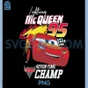 Cars Lightning McQueen PNG, Seven Time Champ PNG