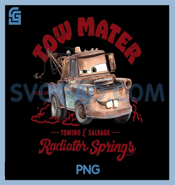 Cars Tow Mater Towing & Salvage PNG, Cars Disney PNG – SVGGAO