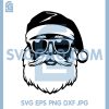Santa Face With Big Beard SVG, Trendy Holiday Santa SVG