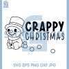 Crappy Christmas Snowman Funny Art SVG, Cute Poop Snowman Design SVG