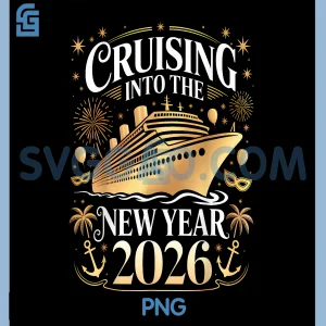 Cruising Into 2026 New Years PNG, Eve Party Favors Family Holiday PNG