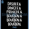 Christmas Holiday Reindeer PNG, Dasher Dancer Prancer & Bourbon PNG