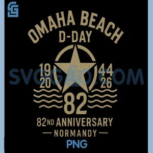 D-Day 82nd Anniversary 2026 Normandy PNG, D-Day Omaha Beach 1944 PNG