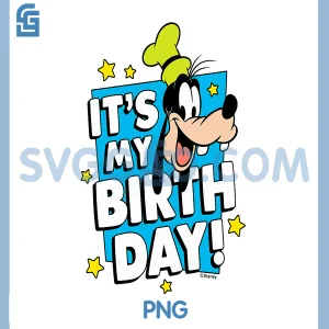Disney Goofy Its My Birthday PNG, Doodles Disney PNG