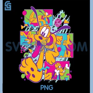 Disney Pluto Vintage PNG, Disney Pluto PNG