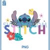 Multicolored Floral Stitch Logo PNG, Disney Lilo & Stitch PNG