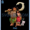 Maui Pua Heihei Ready For A New Adventure PNG, Disney Moana 2 PNG