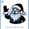 Santa Claus Waving Hand SVG, Classic Christmas SVG 2 Santa Claus Waving Hand SVG, Classic Christmas SVG