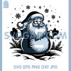 Santa Claus Snowflakes Scene SVG, Winter Christmas Santa SVG 2 Santa Claus Snowflakes Scene SVG, Winter Christmas Santa SVG