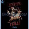 Festive But Feral Xmas PNG, Christmas Raccoon PNG 2 Festive But Feral Xmas PNG, Christmas Raccoon PNG