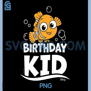 Finding Nemo PNG, Birthday Kid PNG
