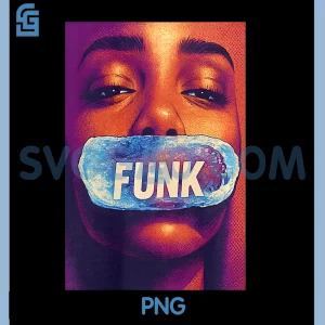 Funk Music Lover PNG, Retro Soul Disco Art Portrait PNG