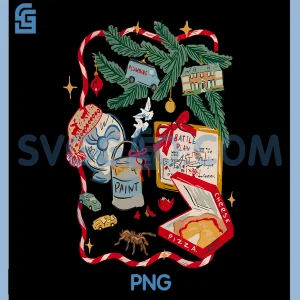 Battle Plan Christmas Home PNG, Hand Dawn Alone Xmas PNG