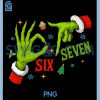 Grinch Six Seven Xmas Hands PNG, Viral 6 7 Joke PNG