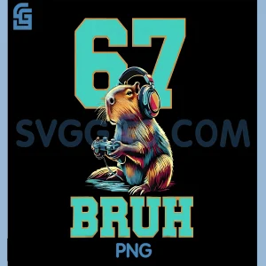 Six Seven 67 Capybara PNG, Video Game PNG