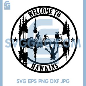 Welcome To Hawkins Logo SVG, Strangers Thing SVG