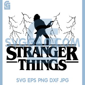 Eddie Munson Guitar SVG, Stranger Things 5 SVG