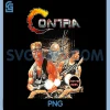 Contra Box Art Retro PNG, Arcade Gamer Classic 80s Battle Scene PNG 2 Contra Box Art Retro PNG, Arcade Gamer Classic 80s Battle Scene PNG