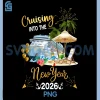 Cruise Ship Fireworks New Year PNG, Beach Cruise 2026 PNG
