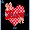 Cute Mama Valentine PNG, Pink Coquette Bow Heart PNG