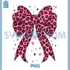 Cute Pink Coquette Leopard PNG, Heart Valentine PNG