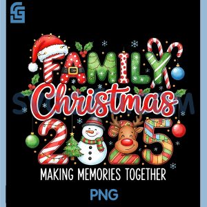 Family Christmas 2025 PNG, Matching Out Xmas Squad Santa PNG
